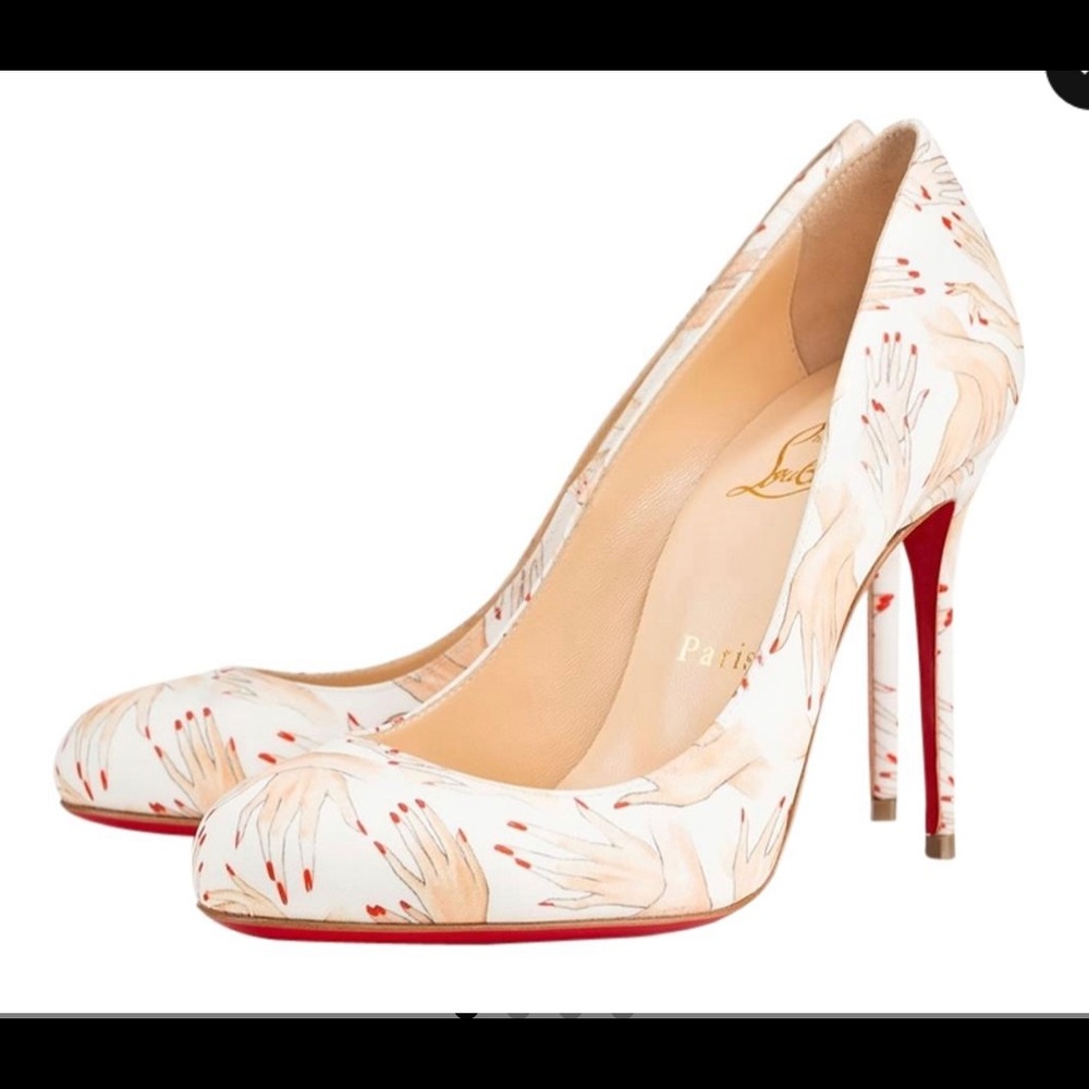 Christian Louboutin Fifi 100 tissu beauty MM pumps